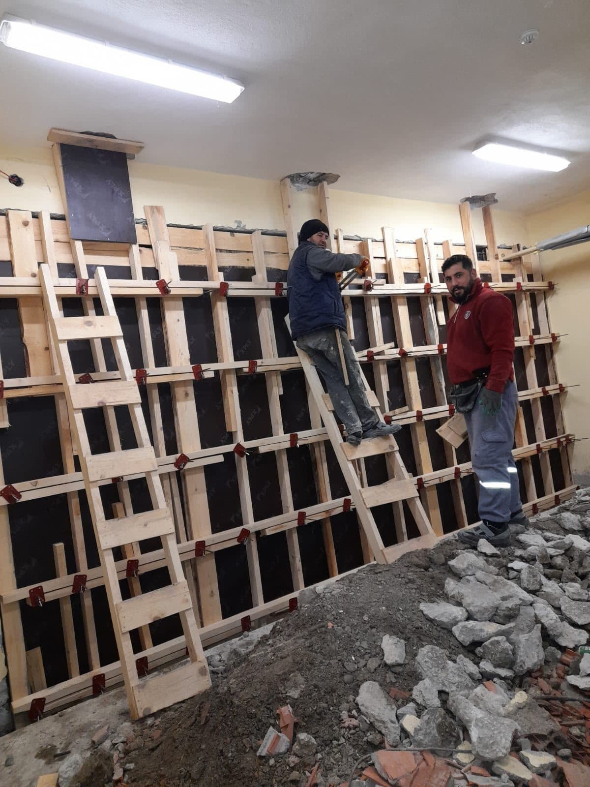 Betonarme güçlendirme uygulaması