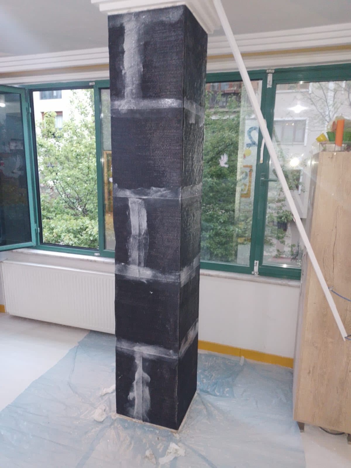 Karbonfiber güçlendirme uygulaması